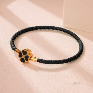 Bracelet Trèfle Noir